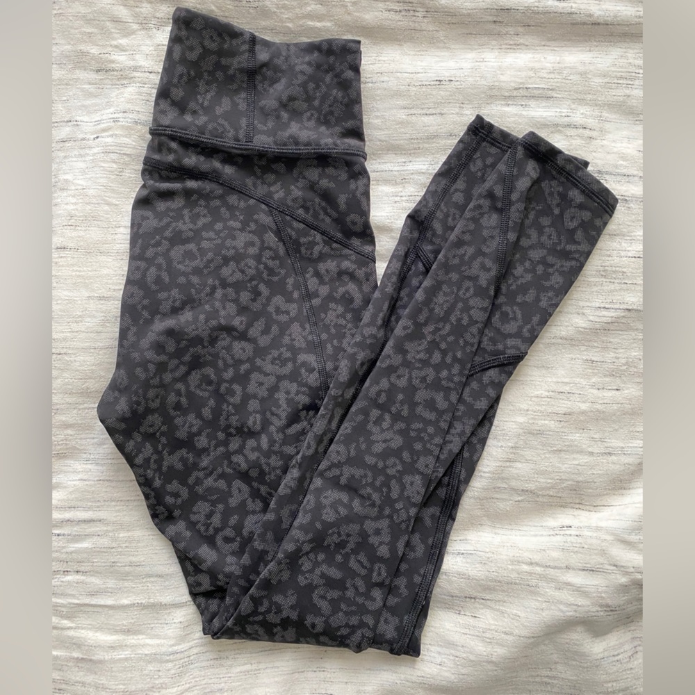 Athleta reflective animal print Rainier tights